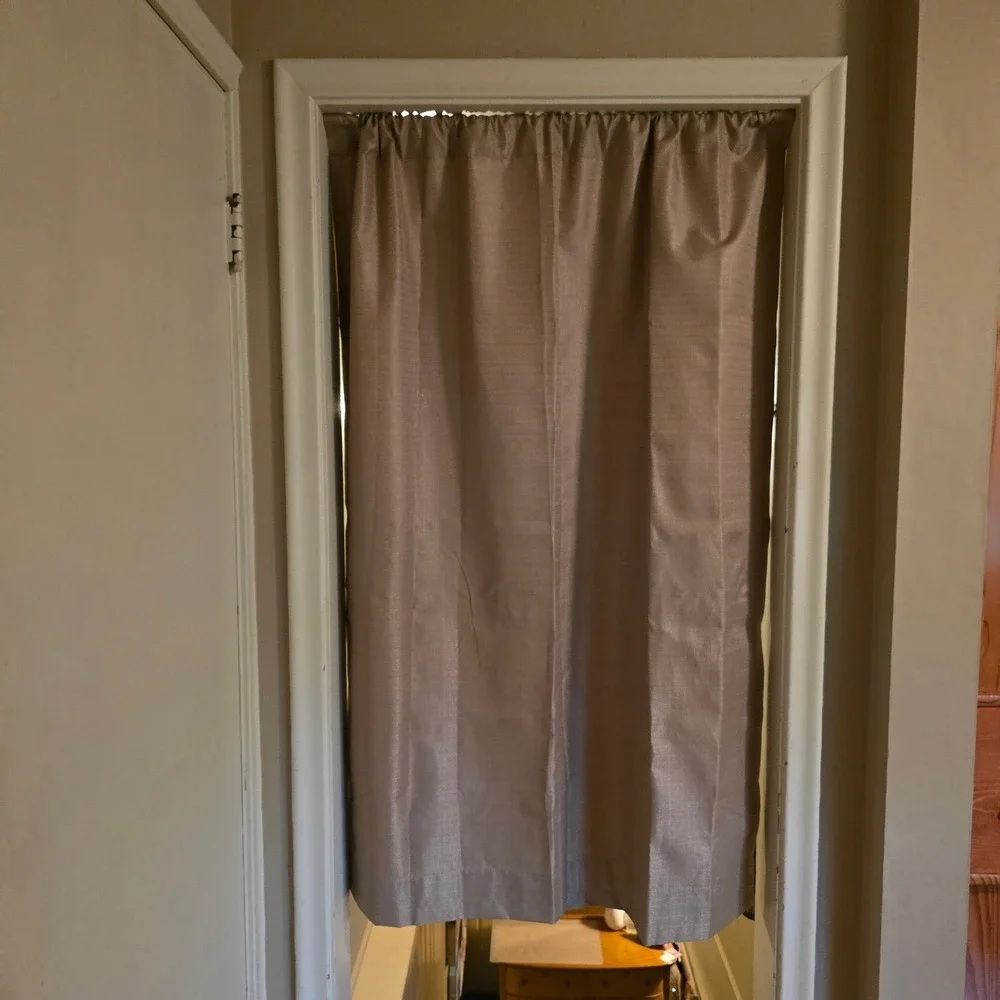 Two Room Darkening Window Curtains Beige in Color 55